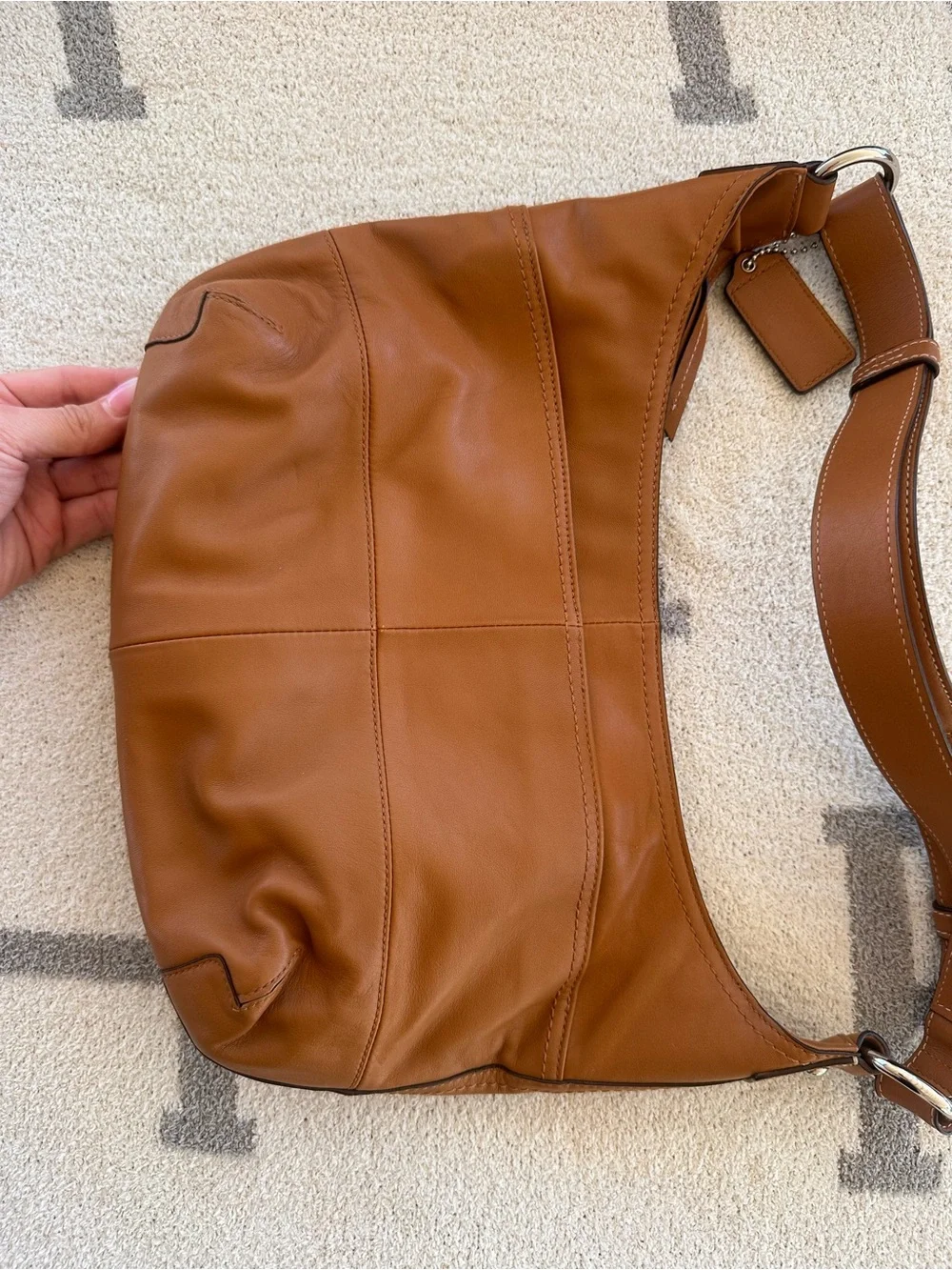 Coach Saddle Brown Leather Shoulder Hobo